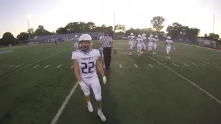 GoPro on Junior QB Gary Moeller’s helmet