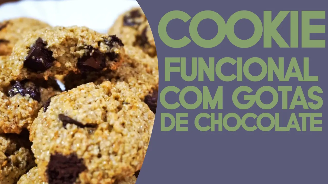 COOKIE FUNCIONAL COM GOTAS DE CHOCOLATE #NUTRICIBELLIMARTINS