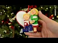 Ornaments by Elves Personalized Engagement Proposal Blonde Couple Ornament OBE-OC-376-MBL-FBL