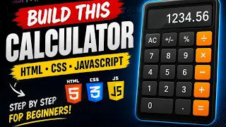 Build a Calculator Using HTML CSS JavaScript Step by Step Project for Beginners