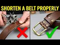 How to Shorten a Leather Belt Properly Easy DIY With Chicago Screws