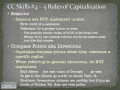 College Career Skill 5 Rules of Capitalization - 1 00 Highlight