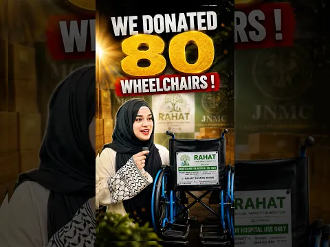 We DONATED 80 WHEELCHAIRS in HOSPITAL‼️ ALIGARH MEDICAL,JNMC, AMU #jnmc #amu #aligarh  #ramshasultan