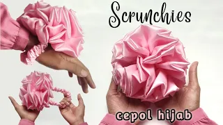 Download DIY Cepol Hijab Mawar Super Jumbo | How To Make Puffy Scrunchie MP3