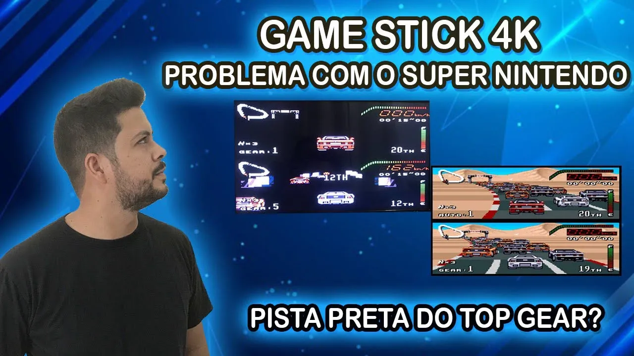 Game Stick 4k- problema com Top Gear e com Super Nintendo ? Descubra como solucionar.