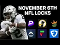 34-0 NFL PRIZEPICKS Today Week 10 25 FREE NFL Best Bets Predictions and Player Props