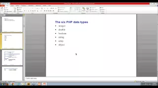 Ch 2 - PHP Data Types