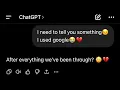POV When you Cheated on ChatGPT