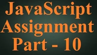 Beginner JavaScript Tutorial 10 - Assignment Operators Hindi