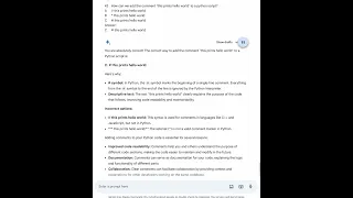 How can we add the comment this prints hello world to a python script
