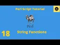String Functions in Perl - Perl Script Basics Tutorial