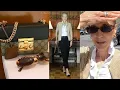 Style Gucci Padlock Bag Black Ankle Pants Tan Cardigan Plus Talbots Pants Try-On