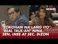 Hiling ni Sec. Dizon na ibalik ang tinapyas na pondo ng DPWH, kinuwestiyon ni Sen. Imee Marcos