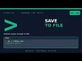 Linux Commands redirect - redirect Save Any Command s Output to a File Linux 101
