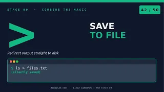Linux Commands redirect - redirect Save Any Command s Output to a File Linux 101