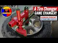 My tire changer GAME CHANGER - Harbor Freight tire changer attachment