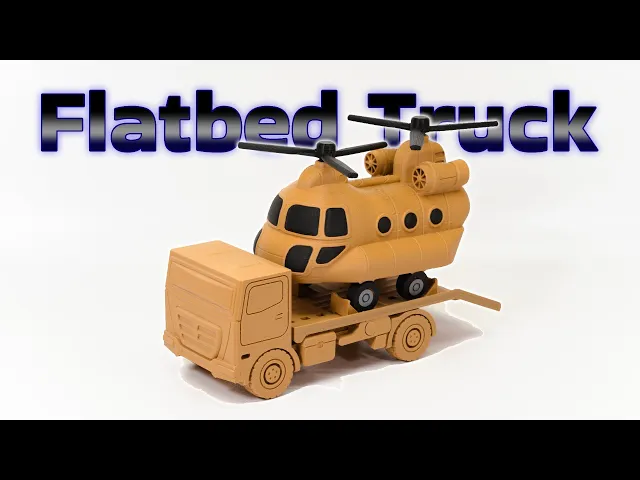 Flatbed Truck - Print in place video thumbnail