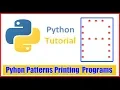 Python Pattern Printing Programs To print alphabet Symbol A by Durga Sir