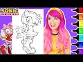 Coloring Amy Rose Sonic The Hedgehog Coloring Page Ohuhu Art Markers