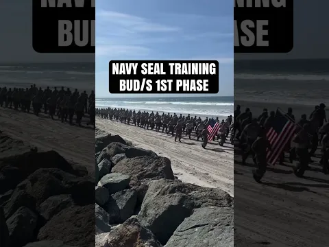 Navy SEAL BUD/S 1st Phase candidates conduct formation run #NavySEAL #Navy #Shorts