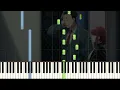 【イチジク煙】『スーパーの裏でヤニ吸うふたり』OP TV放送版 簡単ピアノ 初心者向け 初級 ゆっくり練習用『ずっと真夜中でいいのに。』ZUTOMAYO "Fig Smoke" easy piano