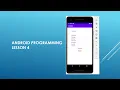 Android Programming - Lesson 4