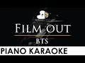 BTS - Film out - Piano Karaoke Instrumental Cover with Lyrics - 방탄소년단