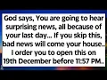 Lagu 🧾God says, You are going to hear surprising news today, all because of your last day. Open this now