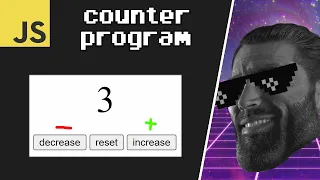 Counter program in JavaScript 3 minutes