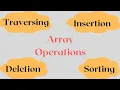 Array operations Operations of an array simanstudies