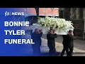 Fans honor Bonnie Tyler at funeral in Wales