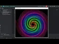 rainbow spiral Python Turtle Art Projects