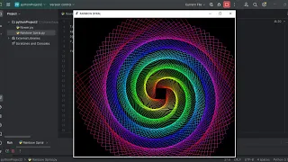 rainbow spiral Python Turtle Art Projects