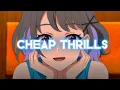 Download Lagu CHEAP THRILLS - SIA (Sped up + Reverb) [Lyric] || Edit by MelodicVibes