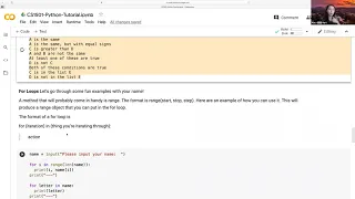 Week 7 Python Crash Course