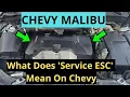 What Does Service ESC Mean On Chevy Malibu