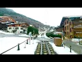 ★ 4K 🇨🇭Cab ride Landquart - St Moritz (1250m climb) with snowfall [02.2020]