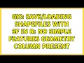 GIS shapefiles with SF in R no simple features geometry column present
