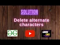 Delete alternate characters GFG Coding 100 Test Cases Passed gorakhcodes