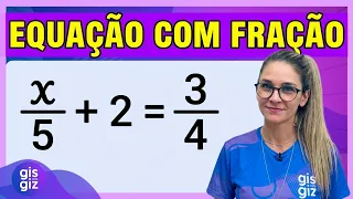 EQUAÇÃO COM FRAÇÃO PARA SALVAR SUA PROVA 🧮