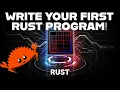 Write your First Rust Program within 2 minutes Hello World in Rust programming