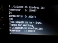 LOLCODE Program to simplify fractions