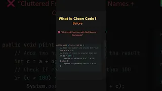 What Is Clean Code With Simple Java Example