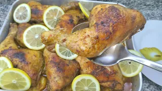 اطيب صينية دجاج وبطاطا بالفرن على الطريقة اللبنانية Roasted Chicken Thighs With Potatoes 