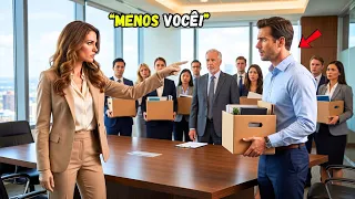 A CEO demitiu todos na sala — então disse ao pai solteiro: “Menos você”