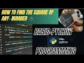 How to Find The square of number with -