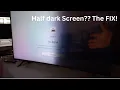 Half Black Screen EASY FIX Samsung UN55U7300F