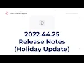 2022 44 25 Tesla Release Notes Holiday Update