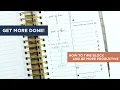 How to time block in your planner to save time be more productive
