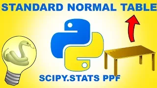Python Tutorial - Standard Normal Table
